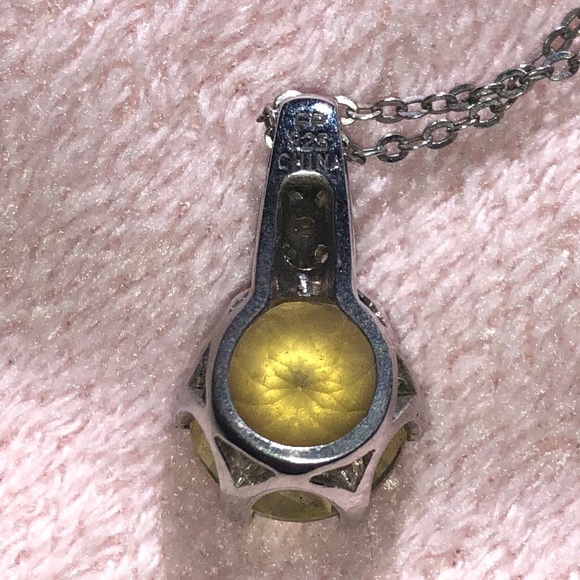 Lemon Quartz and Topaz Necklace - Picture 2 of 4